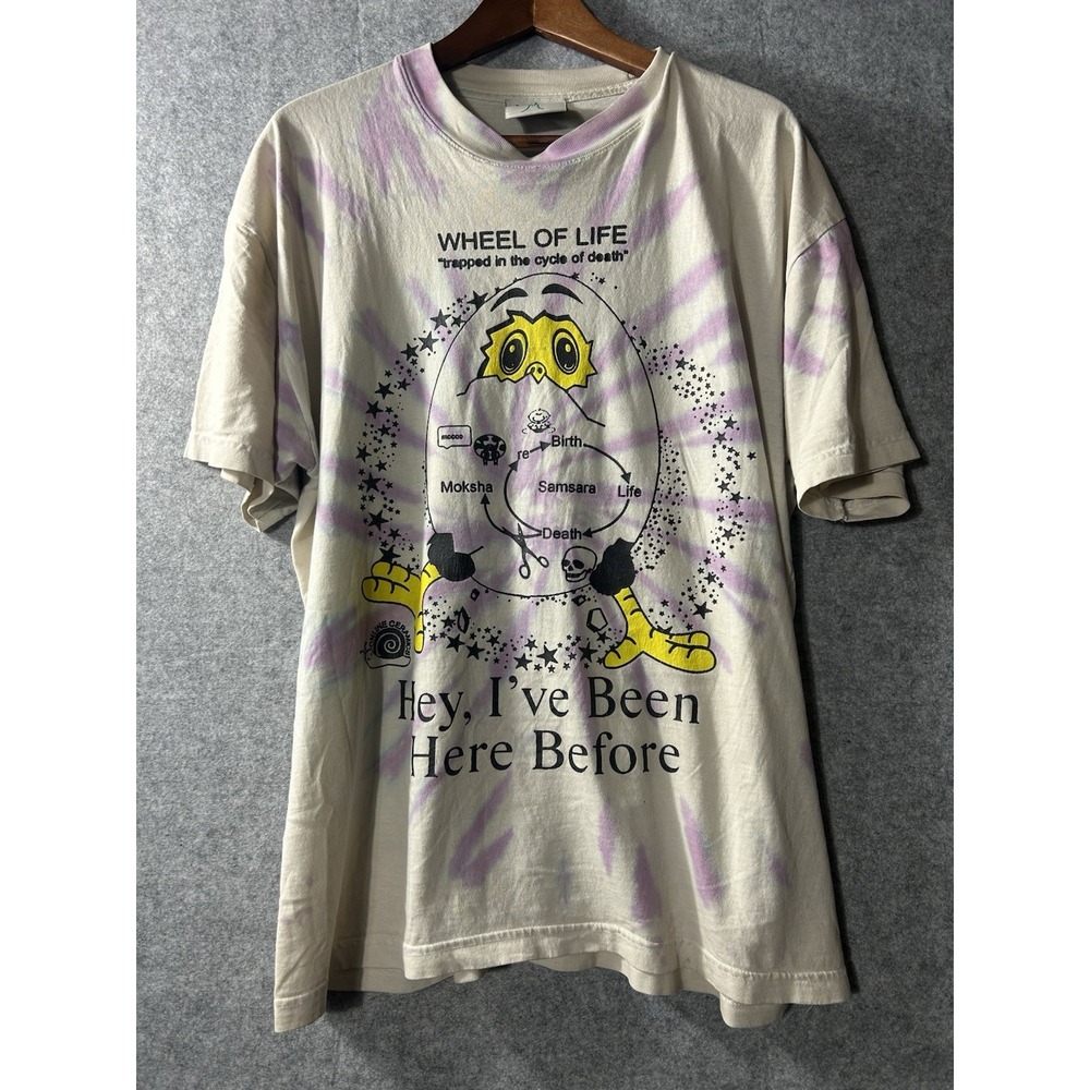 Online Ceramics Wheel of Life Hand Tie Dye T-Shirt‎ XL Beginning Is Near